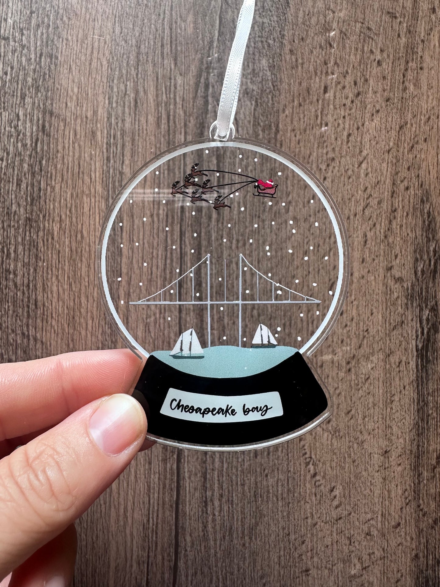 Chesapeake Bay Snowglobe Ornament