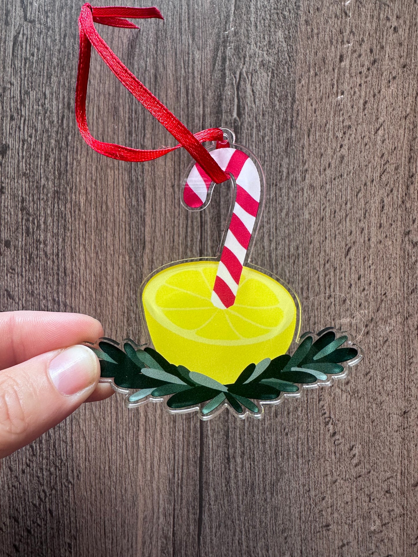 Lemon Peppermint Ornament