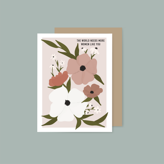 Floral Mothers Day Notecard