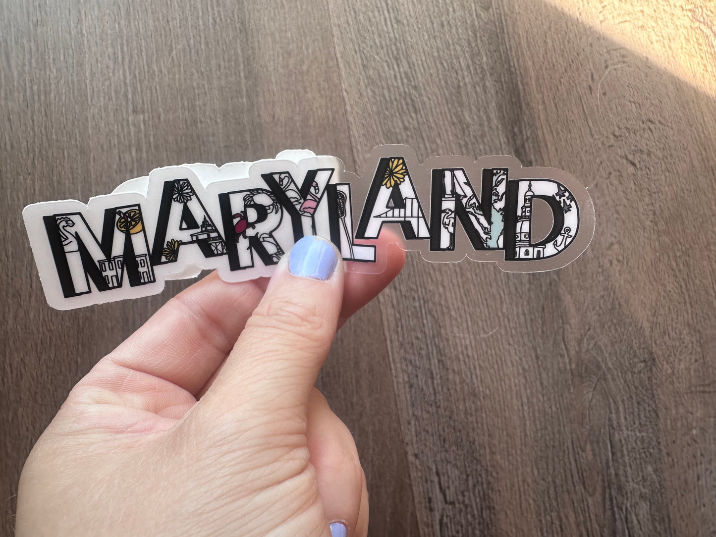 Maryland Icons Sticker