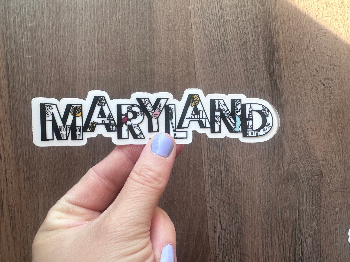 Maryland Icons Sticker