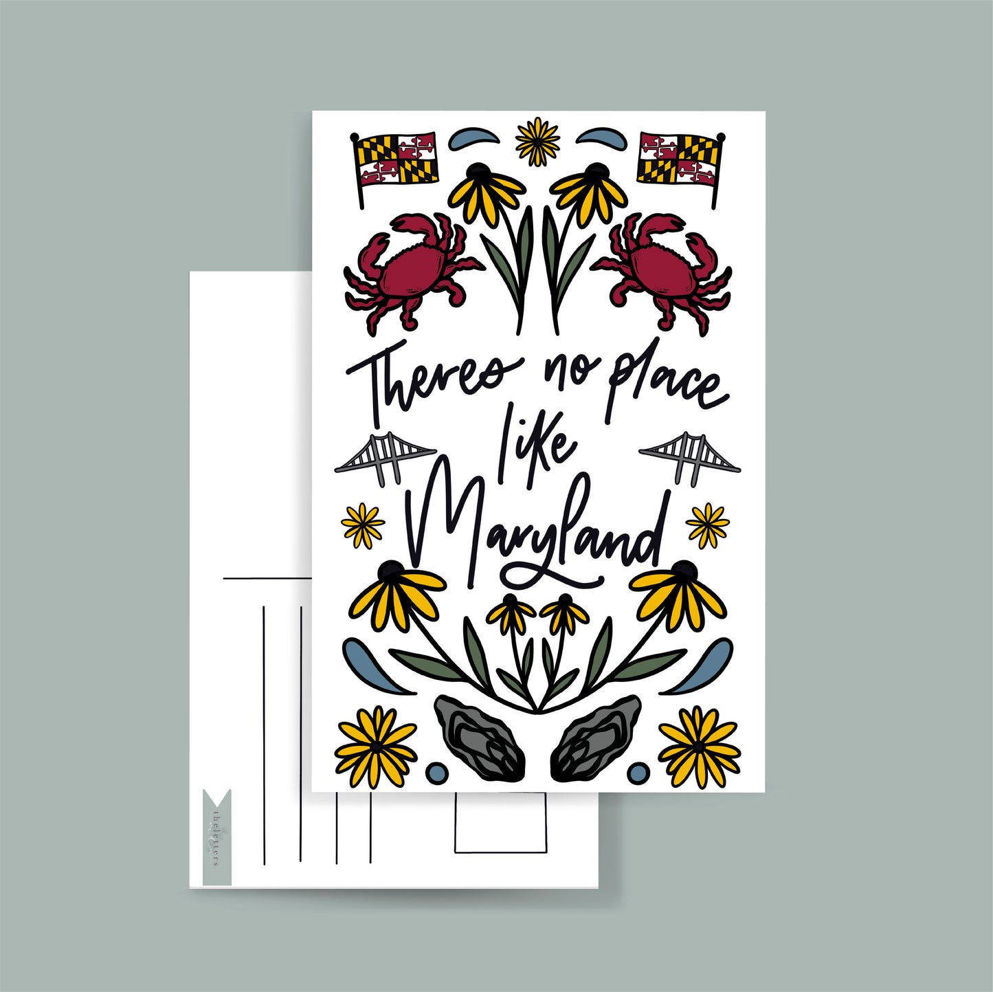 No Place Like Maryland Postcard