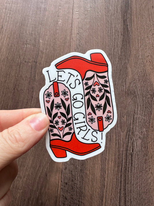 Let's Go Girls Sticker