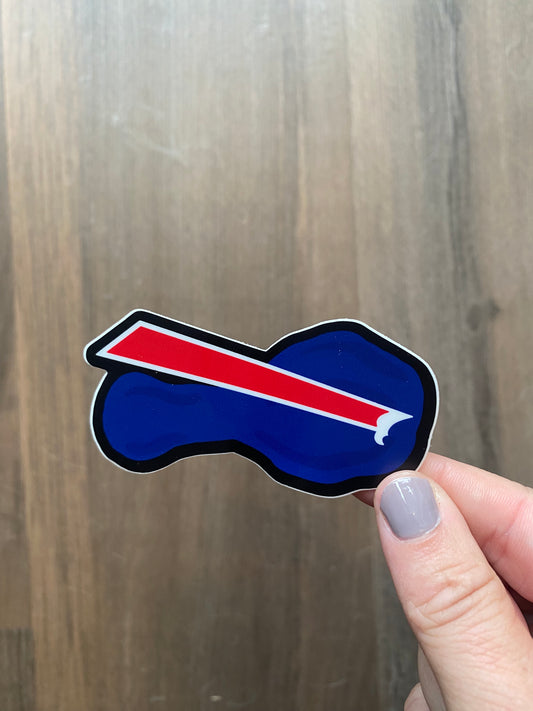 Buffalo Wing Bills Vinyl Sticker