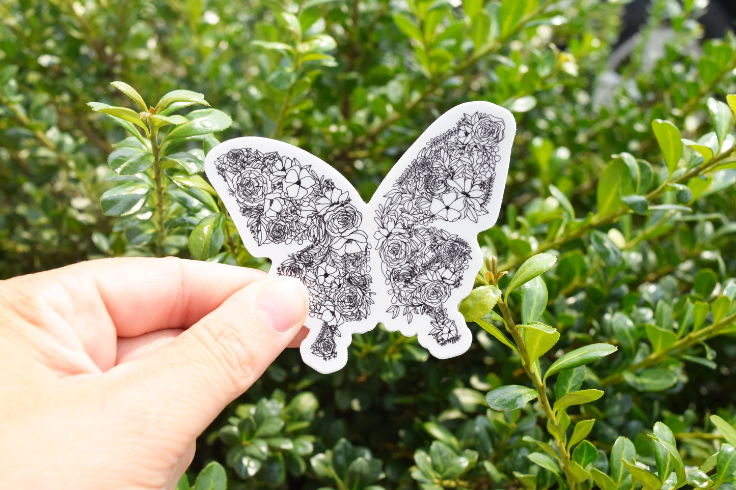 Floral Butterfly Sticker