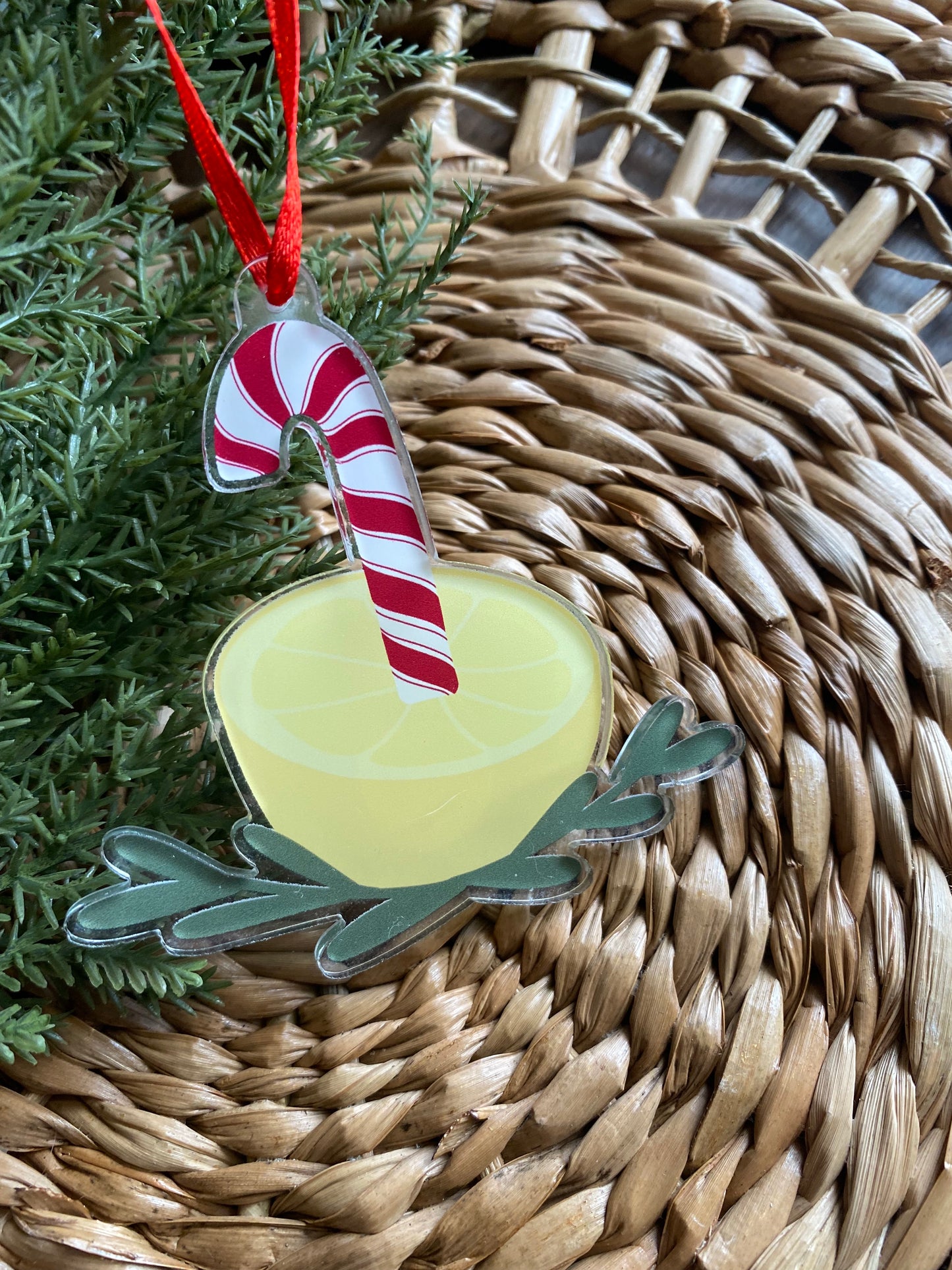 Lemon Peppermint Ornament