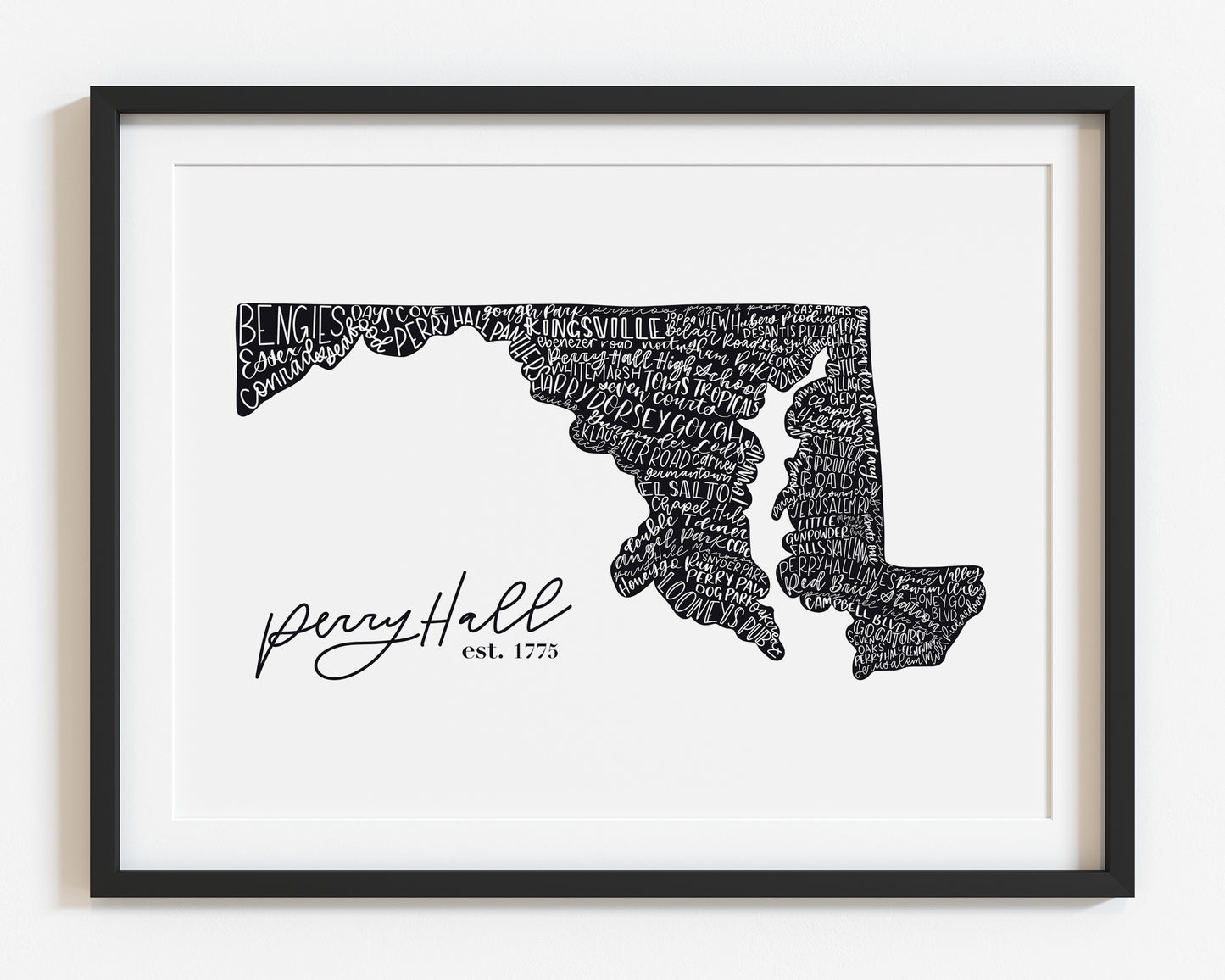 Maryland Towns Art Print