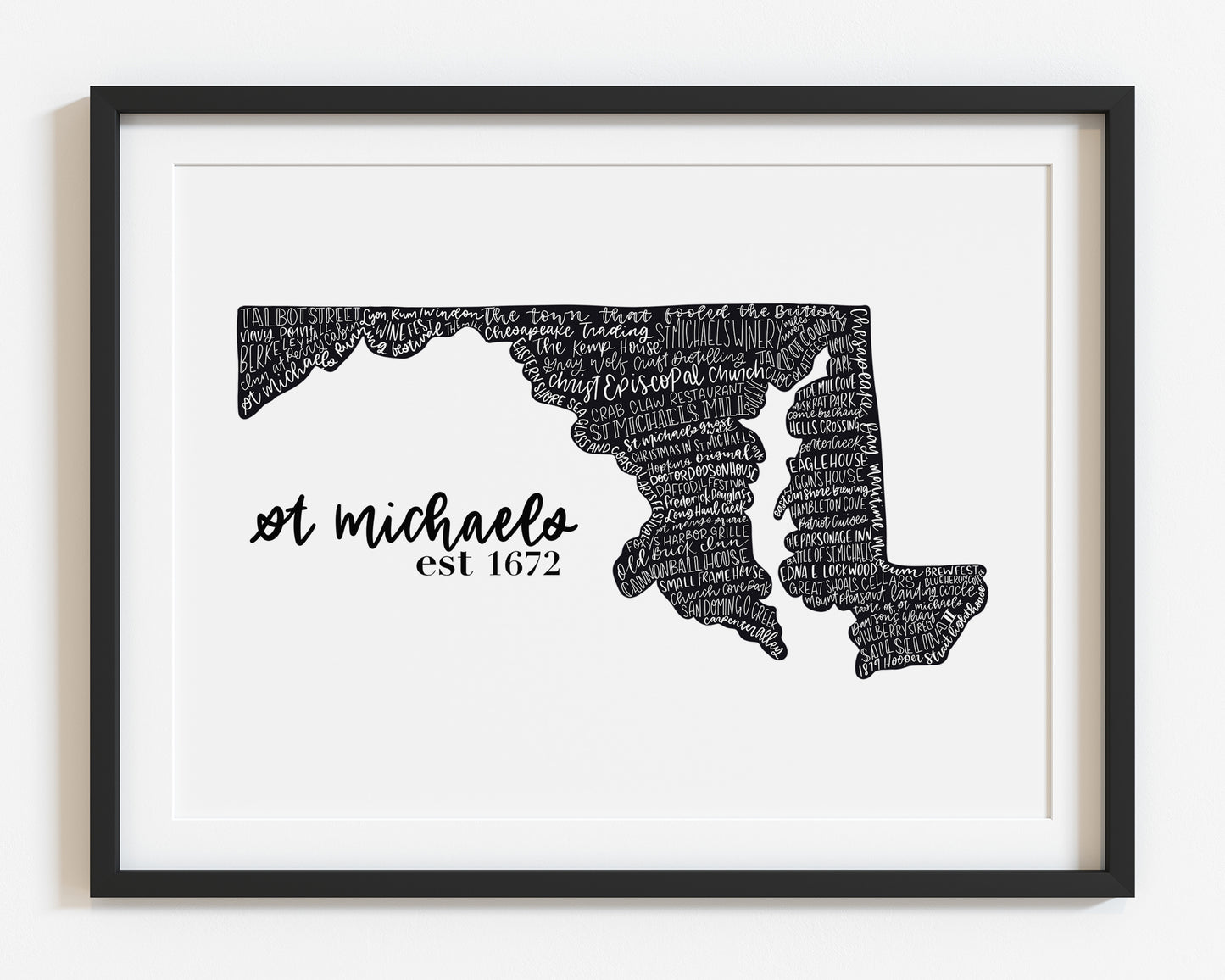 Maryland Towns Art Print